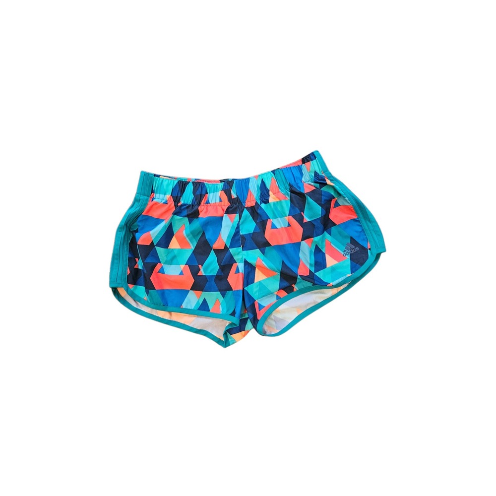 Adidas Women's Climalite Multicolor Print Athletic Running Shorts Large